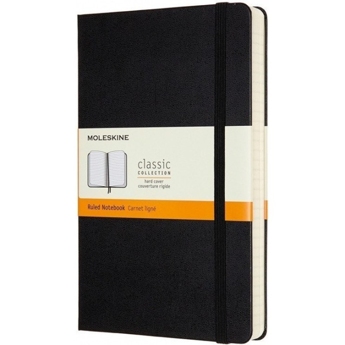 Блокнот MOLESKINE Classic Expanded Large — линейка, чёрный QP060EXP