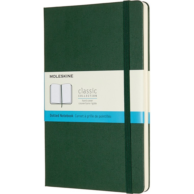 Блокнот MOLESKINE Classic Large, пунктир, зелёный QP066K15