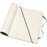 Блокнот MOLESKINE Classic Soft XLarge, линейка, зелёный QP621K15