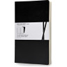 Блокнот MOLESKINE VOLANT LARGE, линейка, черный QP721BK